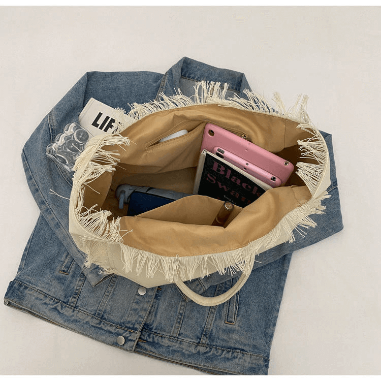 Canvas Single Shoulder Tote Bag