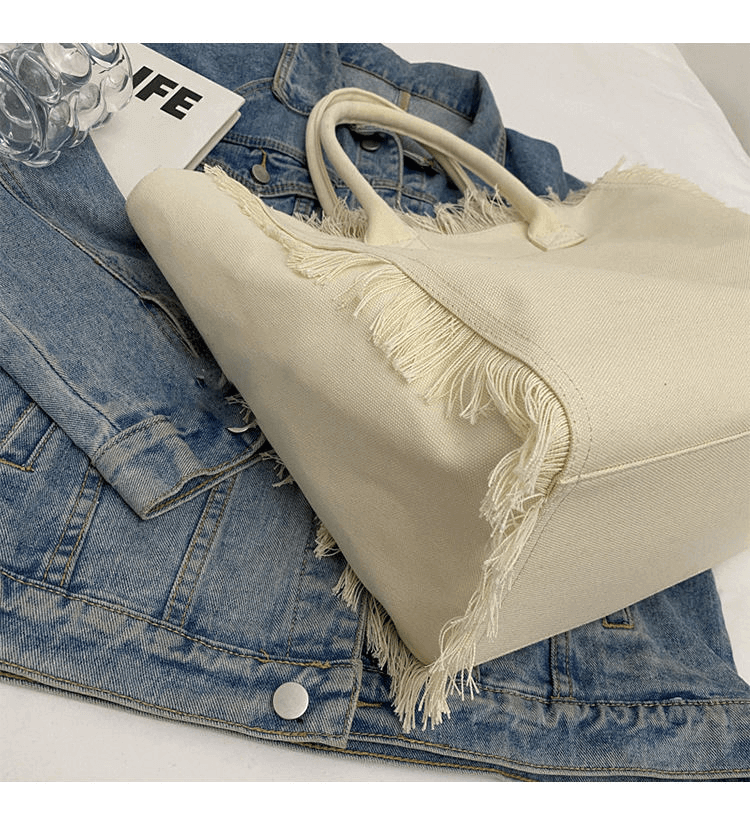 Canvas Single Shoulder Tote Bag