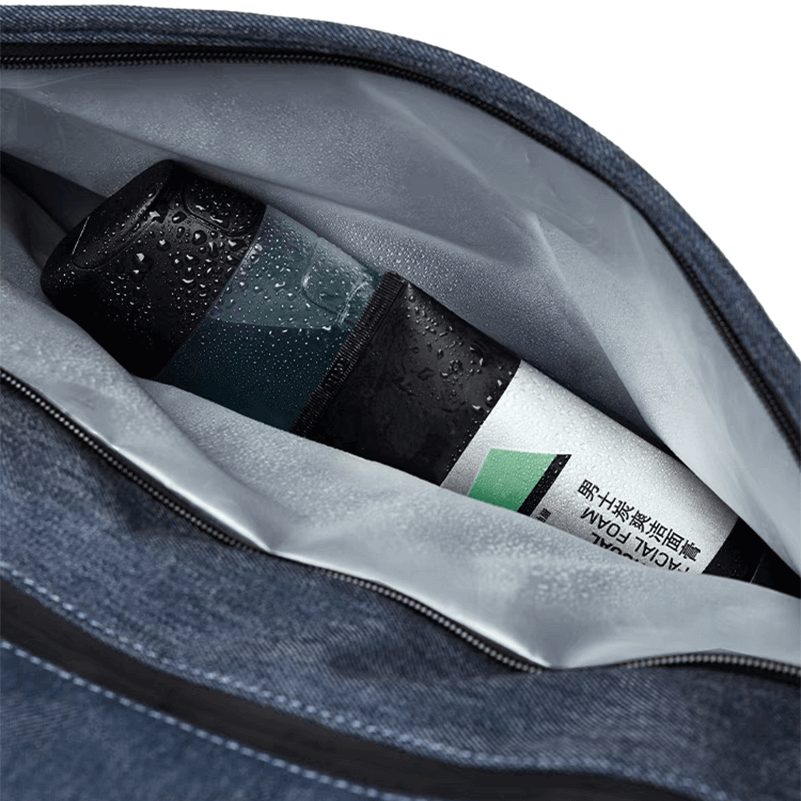Denim Weekender Duffel Bag