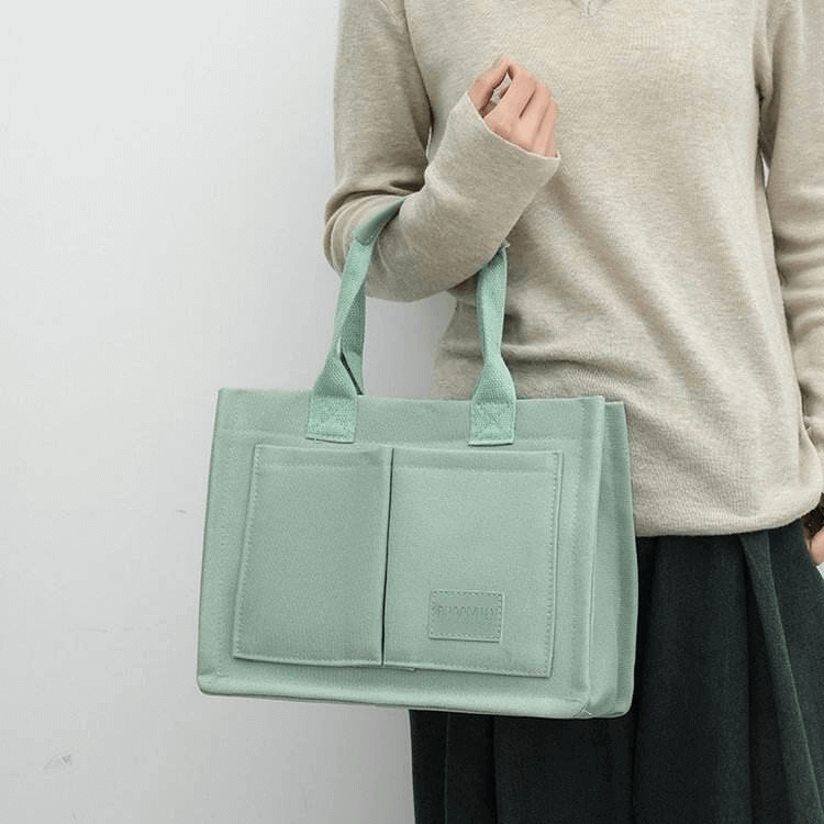 Hand Held Shoulder Canvas Tote Bag